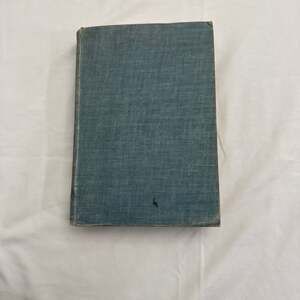 Vintage Blue Cloth Hardcover Book, Decorative Texture, Classic Collectible